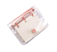 Valixirant Album photo à 3 trous pour mariage, scrapbooking, construction - 85 x 105 mm - Fait à la main - Carnet vierge pour pages - Journal intime - Album souvenir (rouge)