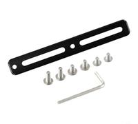 Valixirant Avoir un ajusteur de trou de cage en aluminium pour petit cadre, géométrie, structure à profil bas, compatible avec la norme multifonction - Cages (1 paquet) (noir)