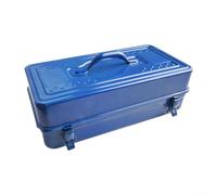 Valixirant Boîte de rangement pour outils de garage - Loquets robustes - Pour tournevis, rouleaux, outils - 45 x 24 x 15 cm - Bleu - 45 x 24 x 15 cm