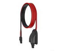 Valixirant Câble d'extension pour panneau solaire Rouge/noir 2 m | Connexion du système d'alimentation photovoltaïque à la cellule d'alimentation de l'onduleur pour une utilisation en