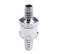 Valixirant Carburateur de valve de carburant en alliage d'aluminium - 4 ou 6 ou 8 ou 10 ou 12 mm fileté en ligne valve anti-retour / compatible -30 °C 130 °C 0,2 à 6 bar pression de fonctionnement (10