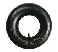 Valixirant Chambre à air en caoutchouc 4.10/3.50-4 pour tondeuses à gazon, chariots et chariots - Robuste avec valve AV coudée, convient pour moyeu de roue de 10,2 cm, noir (1 pièce)