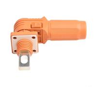 Valixirant Connecteur de stockage d'énergie de batterie 200 A, IP67 ignifuge terminal solaire photovoltaïque et onduleurs refroidis, 1P avec placage argent, section transversale de 8 mm², noir/orange