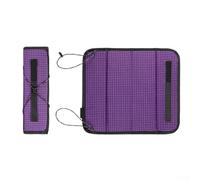 Valixirant Coussin d'assise pliable en EVA et nylon pour camping, randonnée, pique-nique - 34 x 29 cm - Siège résistant à l'humidité, léger 130 g, plié à 29 x 8 x 4 cm (violet)