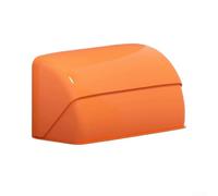 Valixirant Couvercle de prise d'extérieur étanche avec interrupteur intégré résistant aux intempéries et protection de prise pour installations standard 1 ou 2 interrupteurs (orange)