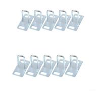 Valixirant Crochet de traction pour selle de vélo électrique et scooter - Matériel de montage en fer robuste, tailles 40 mm/45 mm/50 mm, finition argentée (lot de 5 ou 10) (10 pièces de 50 mm)