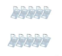 Valixirant Crochet de traction pour selle de vélo électrique et scooter - Matériel de montage en fer robuste, tailles 40 mm/45 mm/50 mm, finition argentée (lot de 5 ou 10) (10 pièces de 45 mm)