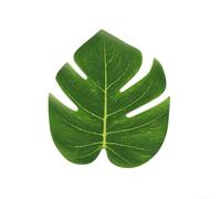 Valixirant Décoration réaliste pour la maison - Feuillage vert artificiel Monstera mur mariage - 1 pièce pour table de feuilles tropicales ou fête d'accent (thème hawaïen) (6)