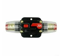 Valixirant Disjoncteur CC réinitialisable 20 A - 150 A 12 V - 24 V pour voiture, systèmes marins et solaires - Bouton de commande manuel, montage sur panneau, remplacement du porte-fusible AGU, 4/8