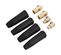 Valixirant DKJ10-25 Raccord rapide à souder pour câbles 10-25 mm², classe 200 A, construction en laiton et caoutchouc, avec 2 connecteurs mâles et 2 femelles