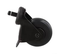 Valixirant Gril BBQ et noir extérieur 360° - Roulette de roue verrouillable avec grilles pivotantes, frein en acier robuste (1 pièce)