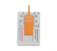 Valixirant Jauge de profondeur de bande de roulement avec échelle de vernier, plage de 0 à 20 mm, mesure précise de l'usure des pneus, étrier compact pour pneus d'été et d'hiver (limites de 3 mm/4 mm)