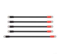 Valixirant Kit de câble de batterie de vélo 4 AWG 36 V 48 V 60 V 72 V, faisceau de câblage lourd avec cosses SC35-8 pour vélo électrique, scooter, vélo pliant, noir et rouge (kit3)