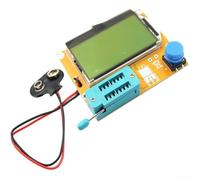 Valixirant LCR-T4 Testeur de transistor graphique avec écran LCD rétroéclairé 128 x 64, mesure la résistance, la capacité, l'inductance, la diode, le thyristor et le MOSFET - Test électronique