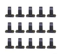 Valixirant Lot de 15 clips de retenue en nylon noir pour moulure à bascule et (51711496621) - Attaches de seuil de porte, avant/arrière, gauche/droite, placement inférieur