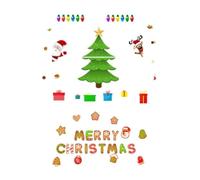 Valixirant Lot de 2 décorations de sapin de Noël en résine - Aimants festifs pour portes - Pour intérieur et extérieur - Décoration de renne - Boîtes aux lettres - Réfrigérateur - Père Noël