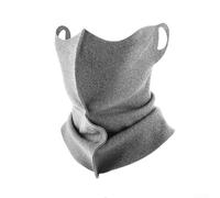 Valixirant Lot de 2 foulards de cyclisme coupe-vent avec boucles d'oreilles élastiques - Polyester Spandex Cou Automne/Hiver Sports de plein air, escalade et ski (28 x 25 cm, lot de 2) (noir)