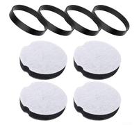 Valixirant Lot de 4 courroies d'aspiration compatibles avec Bissell 2112, 1520, 3508, 23T7, 3130, remplace les accessoires 1604896 1604895