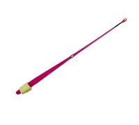 Valixirant Lot de 5 embouts de pêche sur glace 100 mm x 0,3 mm fins en ABS pour pêche en saison froide - Haute visibilité jaune/rose/orange/vert, compatible avec les cannes à pêche standard (rose)