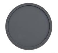 Valixirant Lot de 6 dessous de plat isolants antidérapants pour intérieur - Résistants à la chaleur - 10 x 10 x 5 cm - Empilables - Utilisation extérieure - Barbecue - Camping - En silicone - Gris