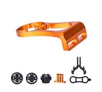 Valixirant Ordinateur de vélo en alliage d'aluminium pour appareils Garmin//Cateye - CNC anodisé, léger 65 g, double ordinateur et lumières, guidon/potence (orange)