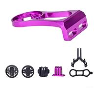 Valixirant Ordinateur de vélo en alliage d'aluminium pour appareils Garmin//Cateye - CNC anodisé, léger 65 g, double ordinateur et lumières, guidon/potence (violet)