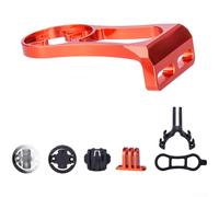 Valixirant Ordinateur de vélo en alliage d'aluminium pour appareils Garmin//Cateye - CNC anodisé, léger 65 g, double ordinateur et lumières, guidon/potence (rouge)