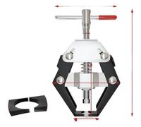 Valixirant Outil de démontage de bras d'essuie-glace - Outil de réparation automobile robuste en acier au carbone boulonné - Bras d'essuie-glace conique, cône moleté réglable et filetage haut, noir