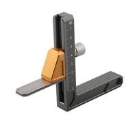 Valixirant Outil de mesure de la hauteur pour le travail du bois, outil de mesure de la profondeur pour scie à table, réglage des fraises, échelle en alliage d'aluminium CNC 110 x 190 mm (métrique)