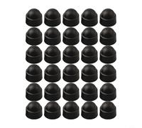 Valixirant Pa66 Lot de 30 écrous hexagonaux résistants aux intempéries en nylon 5 x 8 mm 6 x 10 mm Noir 5 x 8 mm