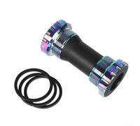 Valixirant Pédalier fileté en alliage d'aluminium II, axe de 24 mm, silicone, roulements en acier, composant de moyeu compatible BB92 (B)