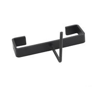 Valixirant Pince de poteau de clôture en aluminium et béton, support de sécurité finition noire, convient aux poteaux standard de 10,2 cm, comprend une boucle en C, un goujon en L pour l'accrocher