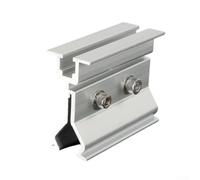 Valixirant Pince de rainure sans rail en alliage d'aluminium pour intégration de panneau solaire avec des structures de toit en acier de couleur