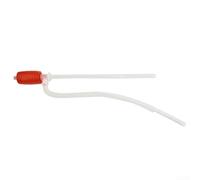 Valixirant Pompe à siphon manuelle pour transfert de liquide - Outil d'extraction d'huile et de carburant avec boîtier rouge et blanc, compatible avec les chauffages au kérosène, éviers, bateaux