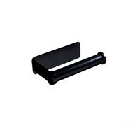 Valixirant Porte-serviettes mural en aluminium noir, sans perçage, étagère de comptoir de cuisine, organisateur de rangement de mouchoirs, petit (petit)