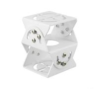 Valixirant Poteau 105 x 100 x 100 mm en aluminium de sécurité intérieur/extérieur pour caméras murales Argenté - Joint ou variable 3 bases en alliage