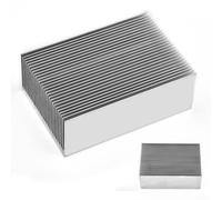 Valixirant Radiateur dissipateur de chaleur en aluminium, éclairage LED, transistors et amplificateurs - 100 x 69 x 36 mm, solution de refroidissement passif à haute conductivité thermique