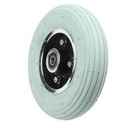 Valixirant Roue avant pour fauteuil roulant de 20,3 cm - Pneu pneumatique avec chambre à air et jante - Roulette complète de scooter - Axe de 8 mm et 10 mm - Roulette lisse pour utilisation intérieure