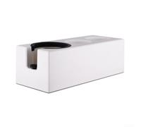 Valixirant Station de dosage à café 51 53 58 mm avec base de pressage à expresso configurable avec coussinets antidérapants pour tapis de dosage ABS pour maison, café, cuisine (blanc 51/53 mm)