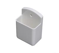 Valixirant Support mural pour télécommande - Boîte de rangement pour télécommande Ac TV - Organiseur ABS compact 10 x 6,5 x 4 cm - Extérieur blanc/noir (blanc)