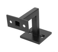 Valixirant Supports de main courante en acier pour escaliers - Pivotant antirouille de qualité 304, finition noire mate, 6,6 cm de hauteur × 5,1 x 5,1 cm, pour usage intérieur et extérieur, bureaux