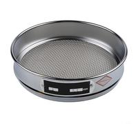 Valixirant Tamis chromé de 20 cm pour inspection d'échantillon moyen - Maille d'acier 304 4 600 mailles (ouverture de 5 mm - 0,025 mm) Utilisation pharmaceutique en laboratoire (8 mailles)