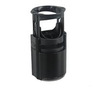 Valixirant Tampon rond auto-encreur avec support, 40 mm de diamètre pour bureau, entreprise et personnel - Compatible avec les tampons encreurs standard, rouge/bleu/noir (noir + police)