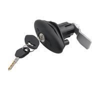 Valixirant Verrou d'armoire pour camping-car, boîtes aux lettres, tiroirs, casiers - Serrure de sécurité en alliage de zinc avec 2 clés 84 x 86,8 x 20 mm Noir