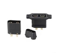 Valixirant XT90H-M Ensemble de connecteurs de port de charge mâle et XT90E-F femelle pour batterie au lithium EV - 30 A, résistance DC 500 V, IP40, construction