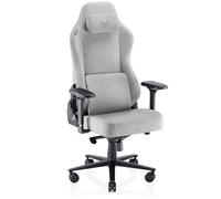 VALK Freya Elite - Chaise Gaming Ergonomique en Tissu Respirant Haut de Gamme, Coussins Viscolatex, Inclinable à 160°, Accoudoirs 4D Métalliques, Fauteuil Gamer et Bureau (Gris Brume)