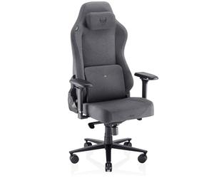VALK Freya Elite - Chaise Gaming Ergonomique en Tissu Respirant Haut de Gamme, Coussins Viscolatex, Inclinable à 160°, Accoudoirs 4D Métalliques, Fauteuil Gamer et Bureau (Gris Anthracite)