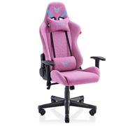VALK Nyx - Chaise Gaming en Tissu Respirant, Chaise Gamer Tissu, Accoudoirs 2D, Inclinable, Pivotante, Rembourrage Mousse Froide, Piston Classe 4, Fauteuil Gamer Tissu, Chaise Bureau (Rose Topaze)