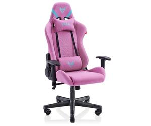 VALK Nyx - Chaise Gaming en Tissu Respirant (Inclinable, Accoudoirs 2D, Mousse HR, Piston Classe 4), Fauteuil de Bureau, siège Gamer (Rose Topaze)