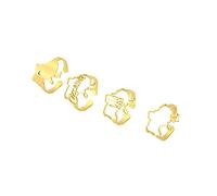 VALKEM Accessoires pour hommes et femmes Or Ukraine carte style bague anniversaire cadeau fête femelle anneau ouvert Anniversaire de mariage, Saint-Valentin, cadeau d’anniversaire de Noël